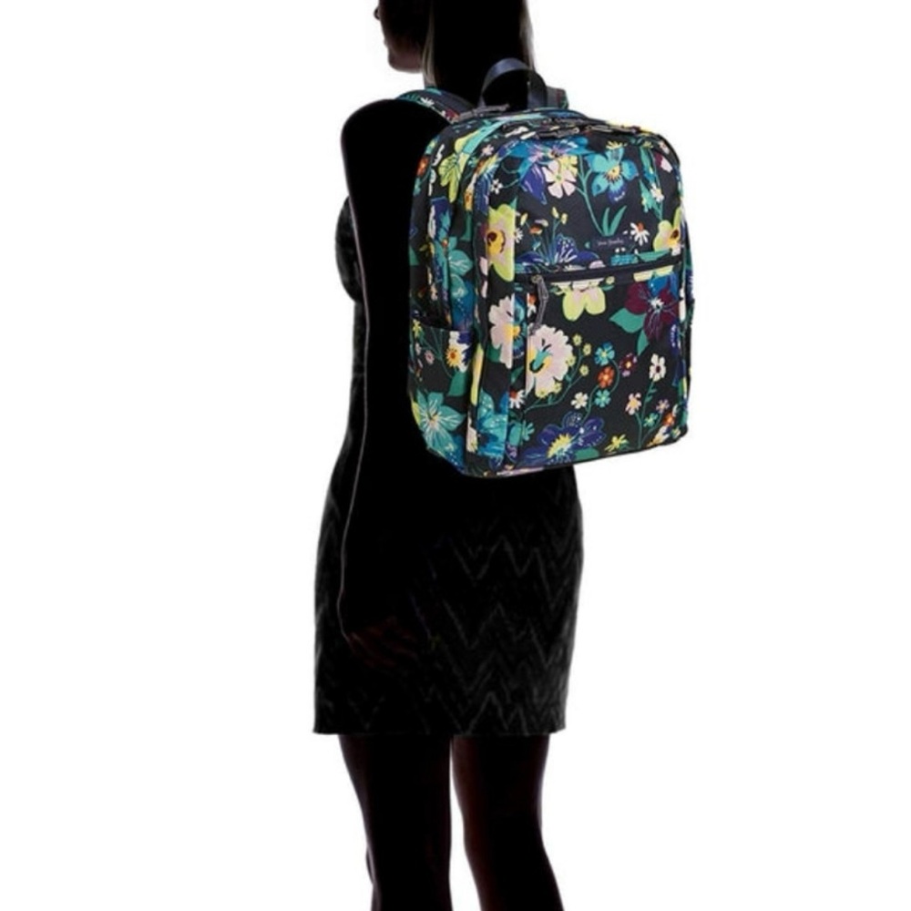 VERA BRADLEY Lighten Up Journey Backpack in Firefly Garden Print - Picture 5 of 12